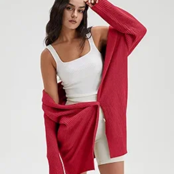DEEP SELF Women's Long Sleeve Open Front Cardigan 2023 Fall Casual Loose… - Picture 2 of 6